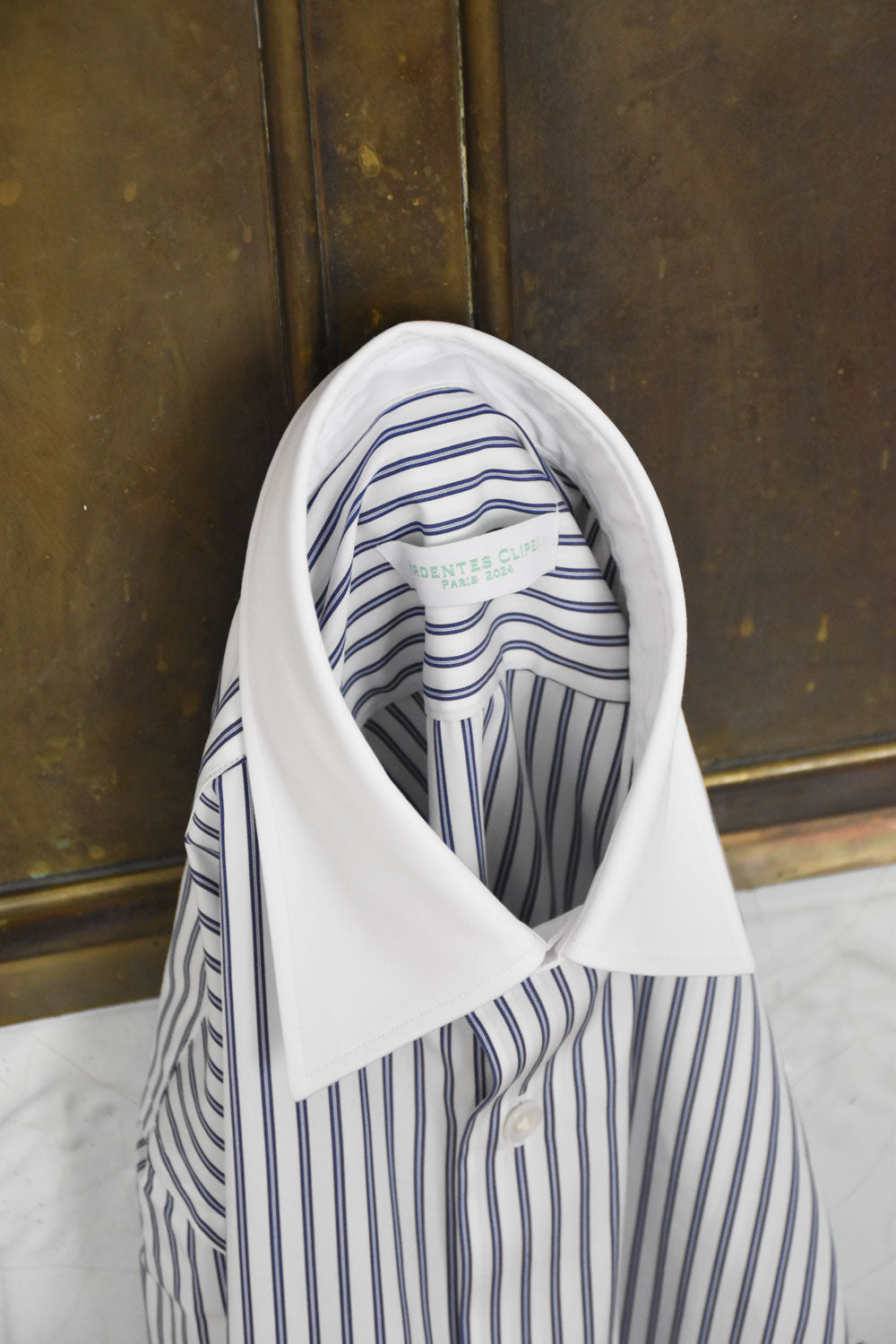 Chemise sur mesure col contrasté – chemise homme habillée – Ardentes Clipei Paris