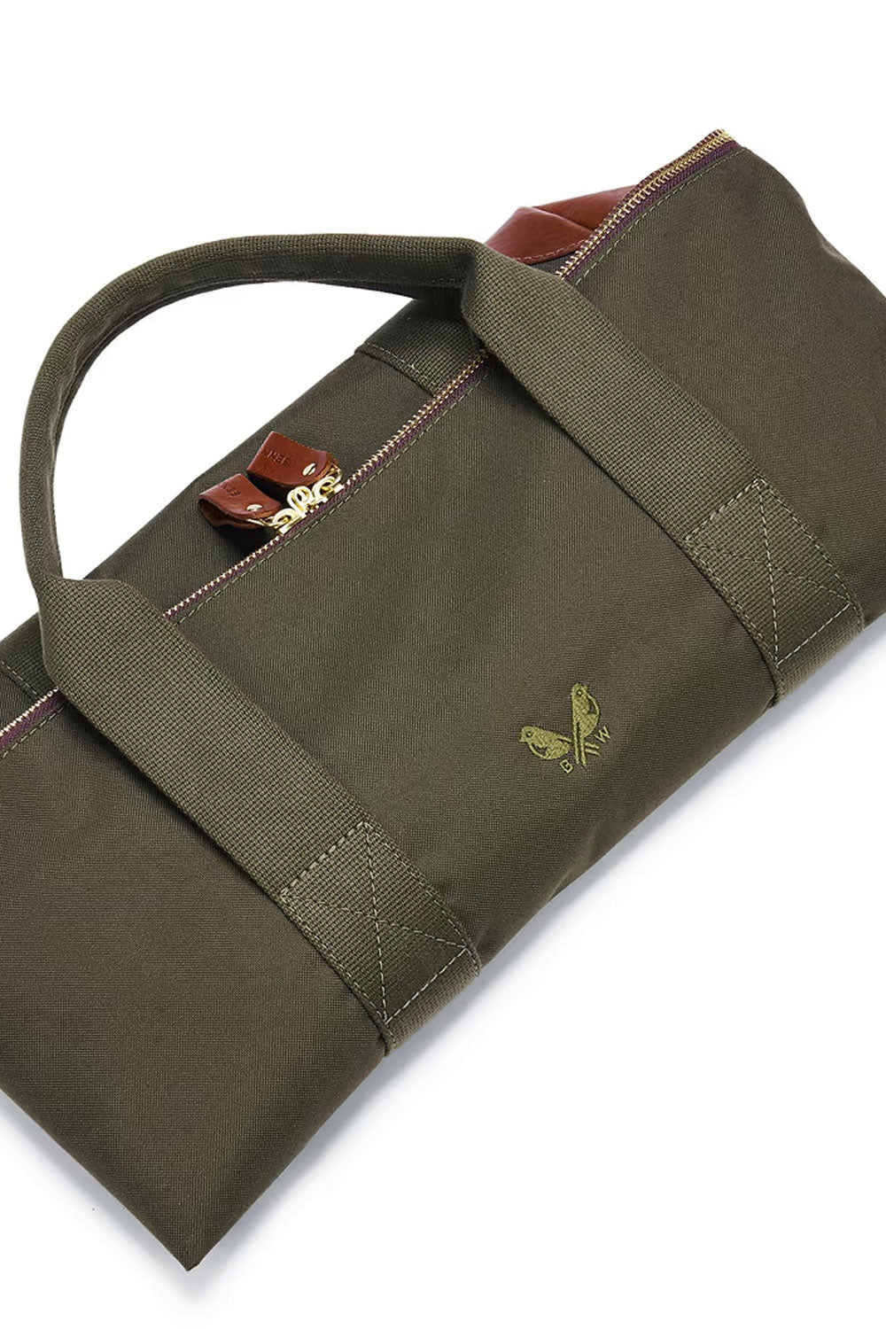 Olive green Bennett Winch Cargo Small maroquinerie bag by Ardentes Clipei, featuring compact design and leather details.