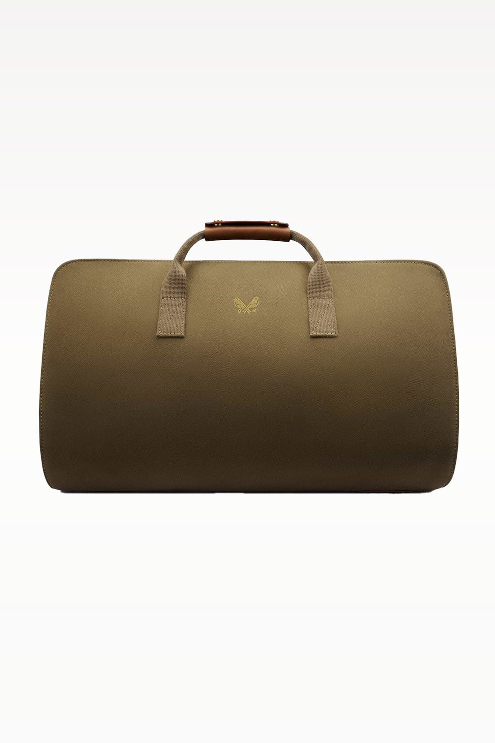 Olive green Bennett Winch suit carrier holdall in Ardentes Clipei maroquinerie, with sturdy handles and spacious interior for travel use.