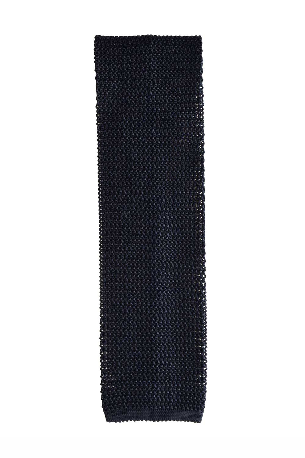 Cravate tricot bleu marine laine – Ardentes Clipei Paris