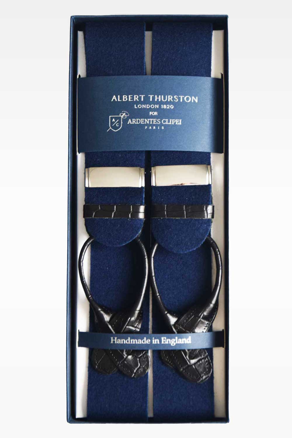 Bretelles Bleu Boxcloth – Albert Thurston