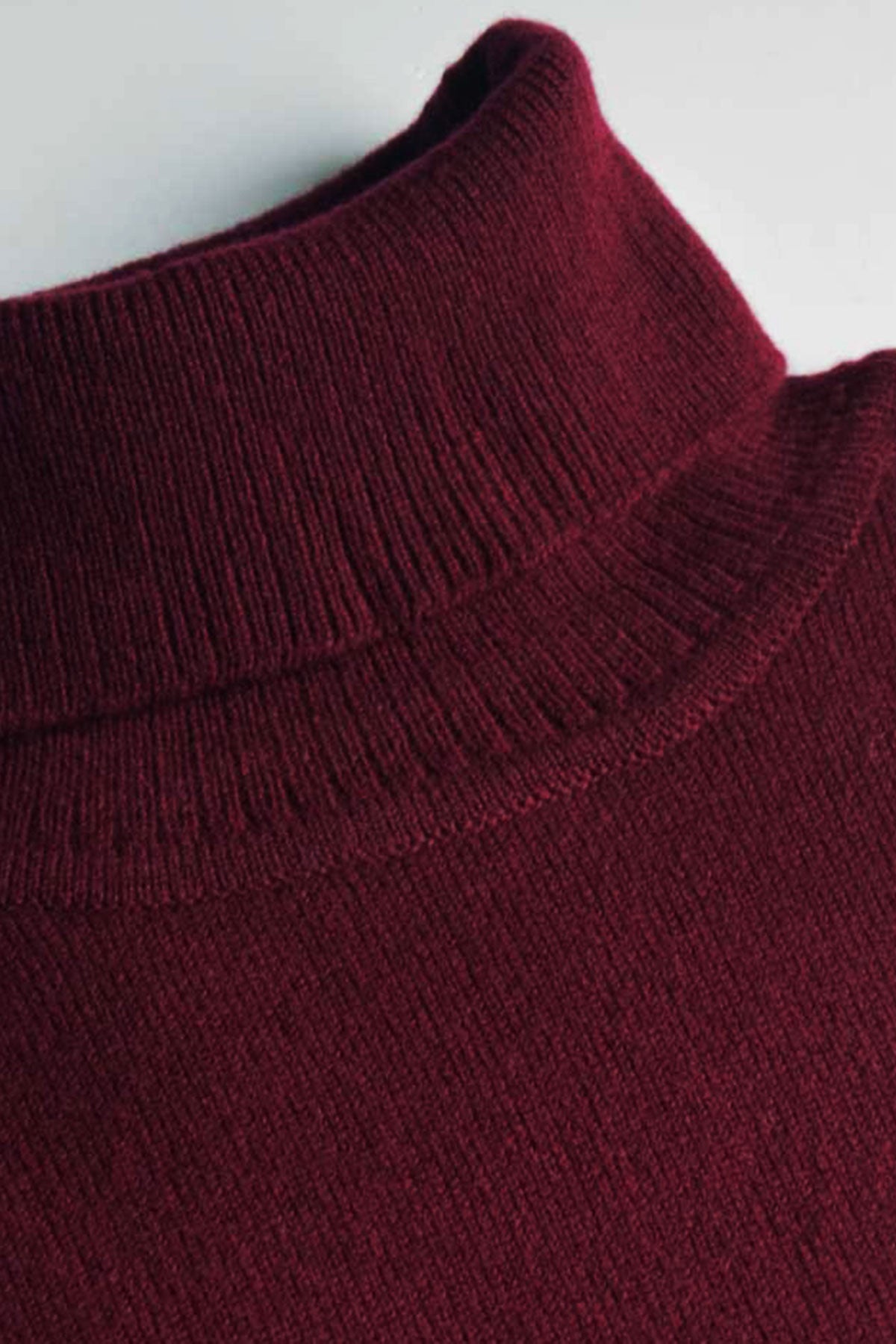 Red wool turtleneck sweater by Ardentes Clipei, made from lambswool, featuring a classic knit design and a fitted style.