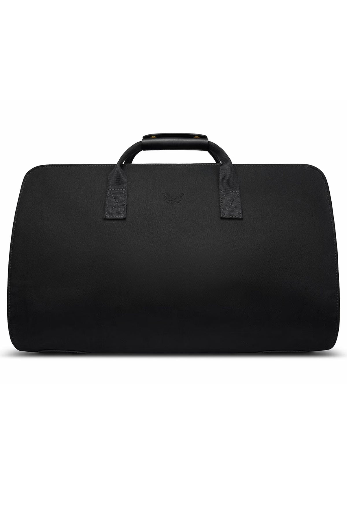 Black Bennett Winch suit carrier holdall by Ardentes Clipei, designed for transporting tailored clothing in style.