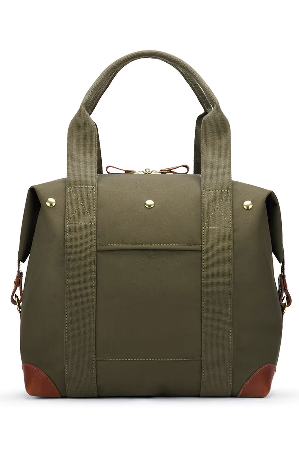 Olive green Cargo Small leather bag by Bennett Winch, Ardentes Clipei maroquinerie showcasing compact design and high-quality craftsmanship.