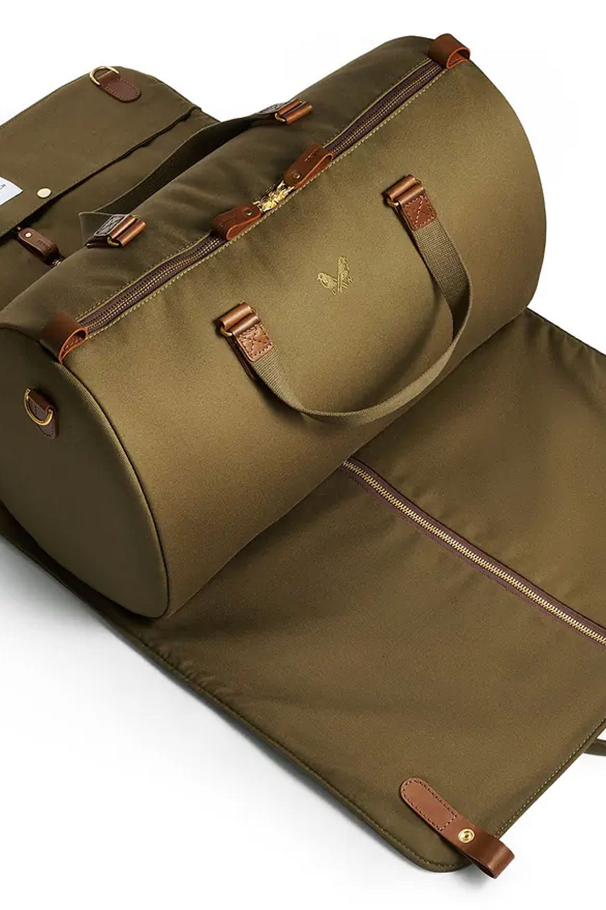 Olive green Bennett Winch Suit Carrier Holdall by Ardentes Clipei, a stylish garment bag for travel and storage.