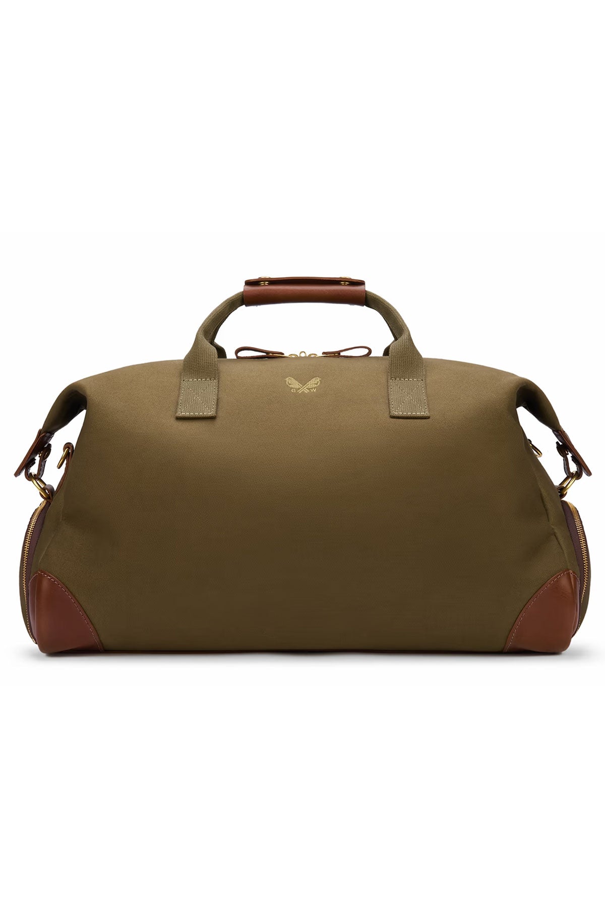Olive green Bennett Winch Sac Weekender in Ardentes Clipei maroquinerie with leather handles and spacious design.