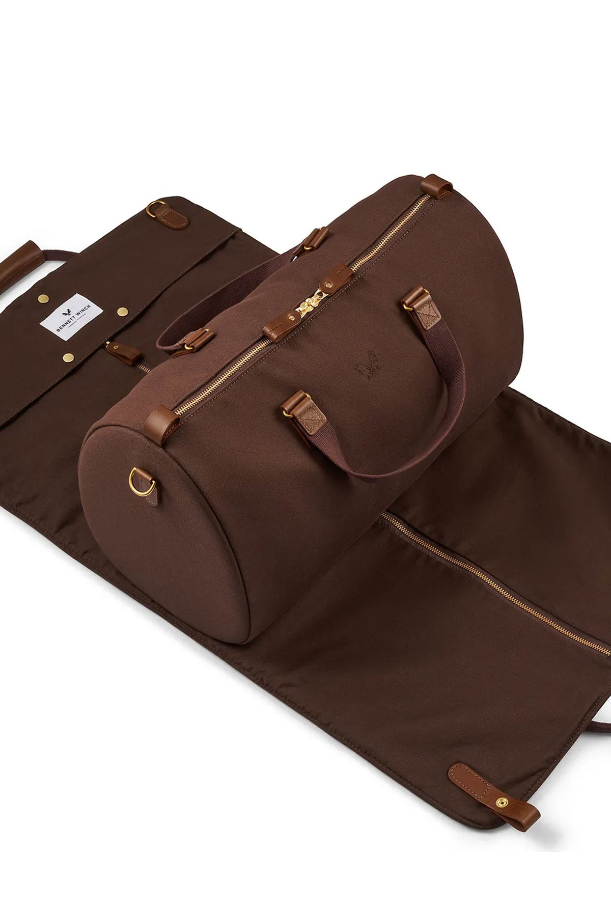 Porte-costume "Suit Carrier Holdall" Marron chocolat - Bennett Winch