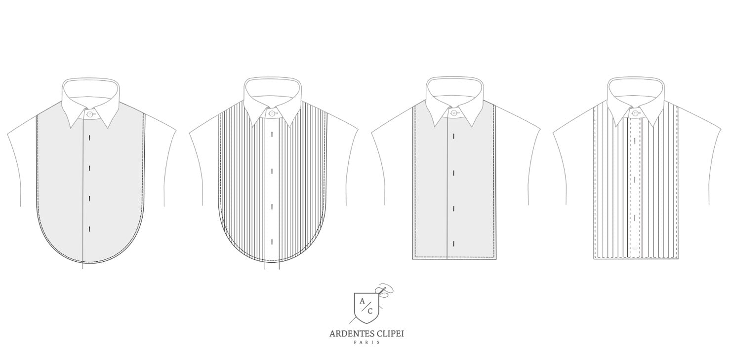 smoking sur mesure dessin technique