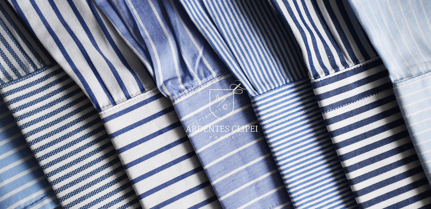 Bannière chemise sur mesure Paris – Ardentes Clipei